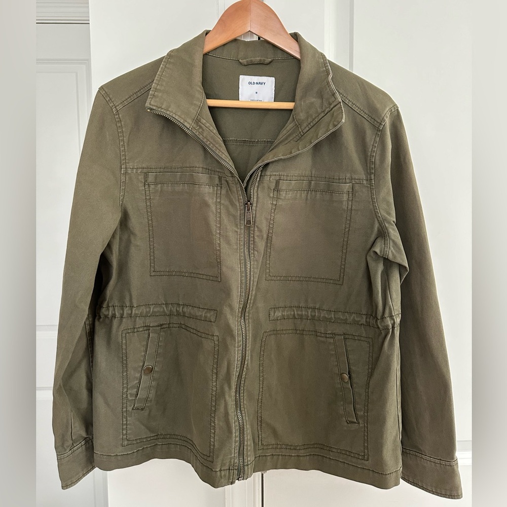 Women’s Old Navy Olive Green Utility Jacket Size Medium